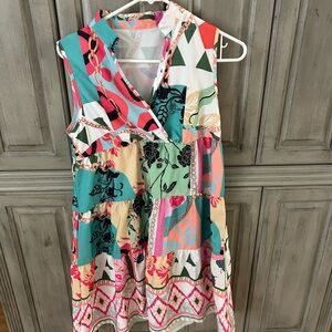 Colorful Sleeveless Dress